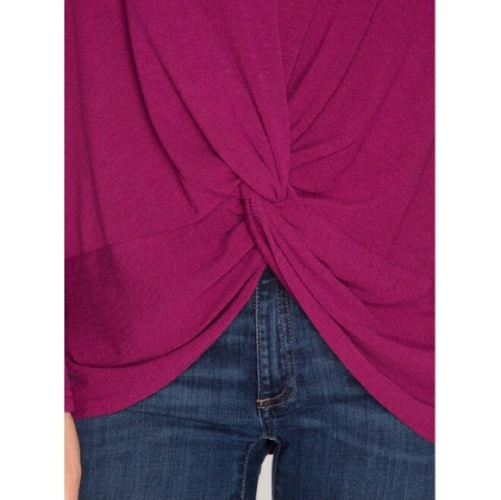Twisted Knot Magenta Hoodie - Picture 3 of 7